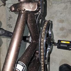 THREE STONE 折りたたみ自転車 自転車 20インチ 後輪パンクの画像