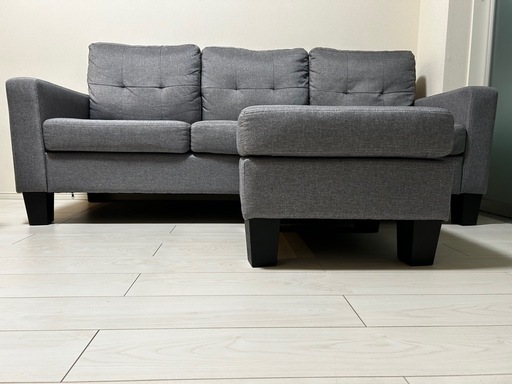 【引き取りで300円でお譲りします！】山善ソファ 3人掛け 引き取りで300円でお譲りします！】山善ソファ 3人掛け 引き取りで