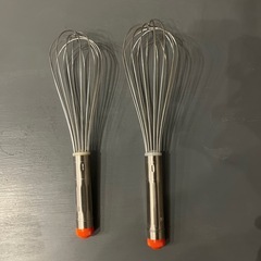 ステンレス泡立て 2本30cm27cm 