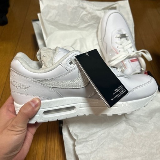 新品　未使用　supreme　nike air max 1 us 7 靴/バッグ 靴 スニーカー