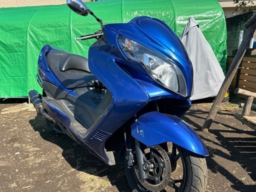 スカイウェーブ250 青　カスタム