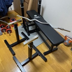 ベンチプレス＋セーフティーバー＋Wシャフト