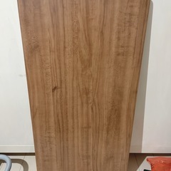 穴あり美品 デスク 天板 木目調