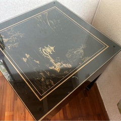 サイドテーブル　中国風　引き出しありの画像