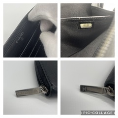 CHANEL シャネル　長財布　黒の画像