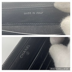 CHANEL シャネル　長財布　黒の画像