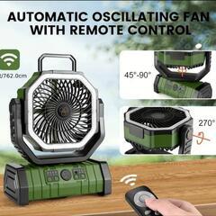 アウトドア扇風機　新品未使用の画像
