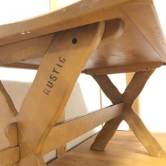 岐阜市からの出品です　120cm幅　カリモク家具　ダイニングテーブル　食卓　カリモク　ルスティック　RUSTICの画像