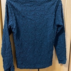 patterntorsoブラック レース 長袖ブラウス
