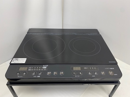 アイリスオーヤマ IHK-WKT23 2口コンロ 2023年製 台付き
