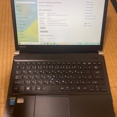TOSHIBAパソコンの画像