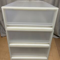 無印良品 ポリプロピレン 衣装ケース 小　約４０×６５×１８ｃｍ ４つの画像