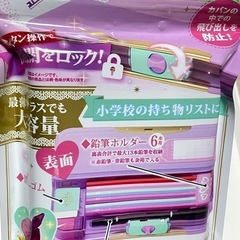 【新品】ゆめかわ系　筆箱　パープル刺繍の画像