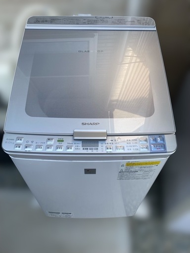 SHARP 8kg 洗濯機 ES-GX850-S 2016年製　◎清掃済み　◎地域により無料配送可能