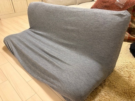 ⭐️ ニトリ　コンパクトソファ（ツバサ3 GY） 専用カバー付き 引き取り限定⭐️