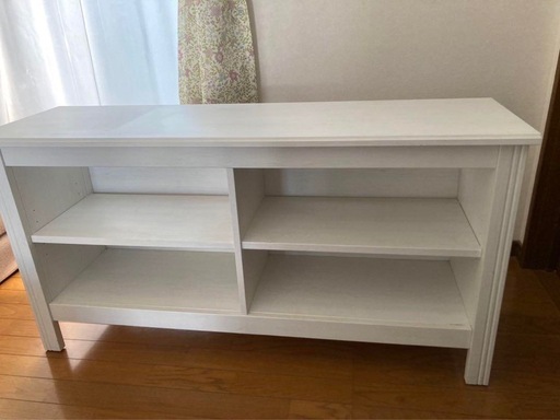 R072 IKEAイケア BRUSALI ブルサリ テレビ台　ホワイト120x36x62 cm