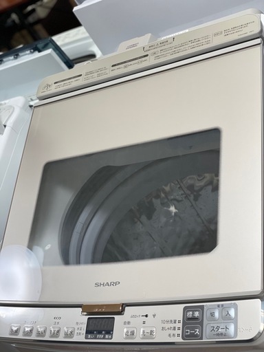 送料・設置込み可　洗濯機　8kg SHARP 2020年【分解クリーニング済み】