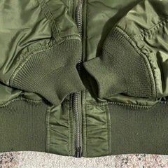 ※値下げ※【正規品/美品】アルファインダストリーズMA-1 フライトJKT カーキMサイズの画像