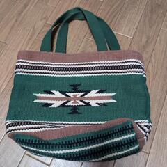 【中古】ナバホ柄グリーンバッグの画像