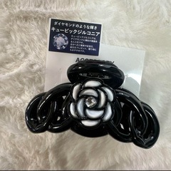 新品　カメリア　ヘアクリップ　薔薇
