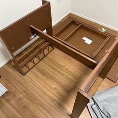ニトリ 伸長式ダイニングテーブル（ロピア2 MBR）の画像