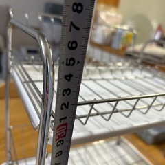 水切りラック2段 ホワイトの画像