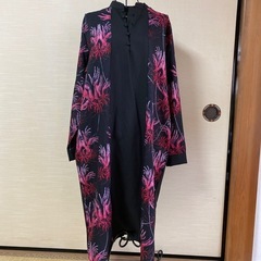 ドラッグハニー　手彼岸花切替ロングシャツ