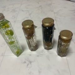 ハーバリウム　4点セット　unico 花　フラワー　ギフト　プレゼントの画像