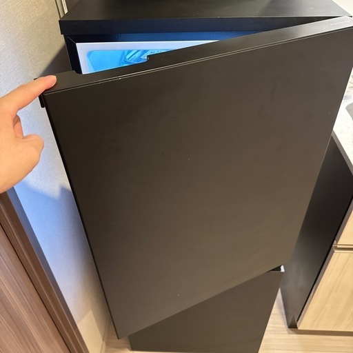パナソニック Panasonic 冷蔵庫 パーソナル
タイプ（156L・幅49.7cm・右開き・2ドア・マットブラック） 自動霜取り機能搭載 NR-B16C1-K