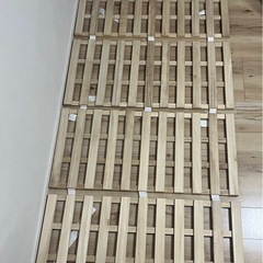 すのこ 折り畳みベッド シングルサイズ