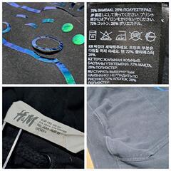 H&M PlayStation PS 黒パーカー 170サイズ  長袖の画像