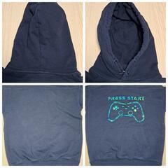 H&M PlayStation PS 黒パーカー 170サイズ  長袖の画像
