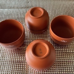 『未使用』常滑焼湯呑み4客（寿陶）の画像