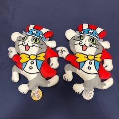 仕事猫×ジャグラー ぬいぐるみクッション　2個セット