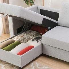 IKEA  ソファベッド 収納付きの画像