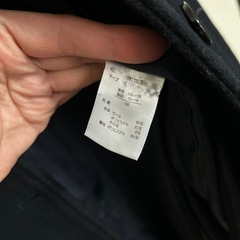 洗濯可　ウールコート　学生服 紺　 pico prima 学生コート 160の画像