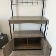 Bestier レンジ台 レンジボード キッチンラックレンジ棚 幅80cm 4段収納の画像