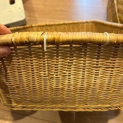 益子の陶器市で購入　アンティークカゴ