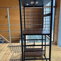 【お譲り先決まりました】4/上旬引越しのため至急希望！新品同様レンジ台の画像