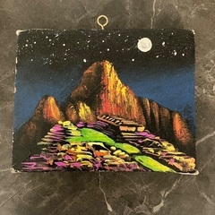 【美品】マチュピチュ絵画 ペルー