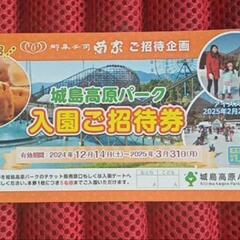 城島入園無料券 １枚