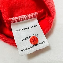 [新品タグ付き] purebaby オーガニックコットン100%ボディスーツの画像