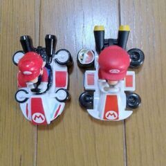 スーパーマリオミニカート2個セット　未使用　サイズ高さ約５Ｘ巾8cm　の画像