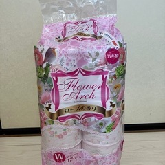 【お譲り先決定】トイレットペーパー　ダブル　12ロール　ローズの香り