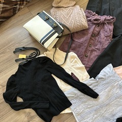 洋服　アパレル　バッグ　まとめ　冬服　夏服の画像
