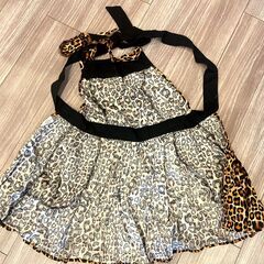 【新品未使用】ヒョウ柄エプロンの画像