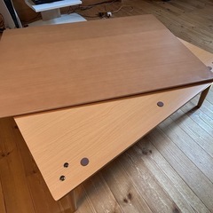 【お譲り先決まりました】4/上旬引越しのため至急希望！こたつテーブルの画像