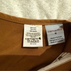 【Carhartt】カーハート ダック ダブルニー オーバーオール /16の画像