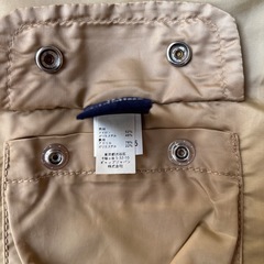 GAP 120リバーシブル　ベスト ゴールド　フェイクファーの画像