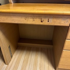 無料⭐︎レトロ　学習机 デスクワーク　広め　昭和　家具屋の画像